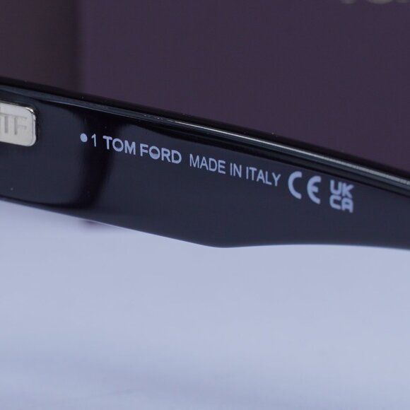 Tom Ford FT5967-B 001 Geometric Eyeglasses 53mm – Black/Blue Light Block - Picture 6 of 8